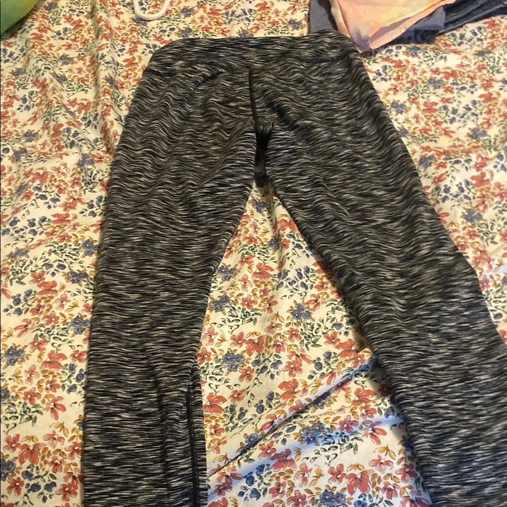 Gray Patterned Leggings